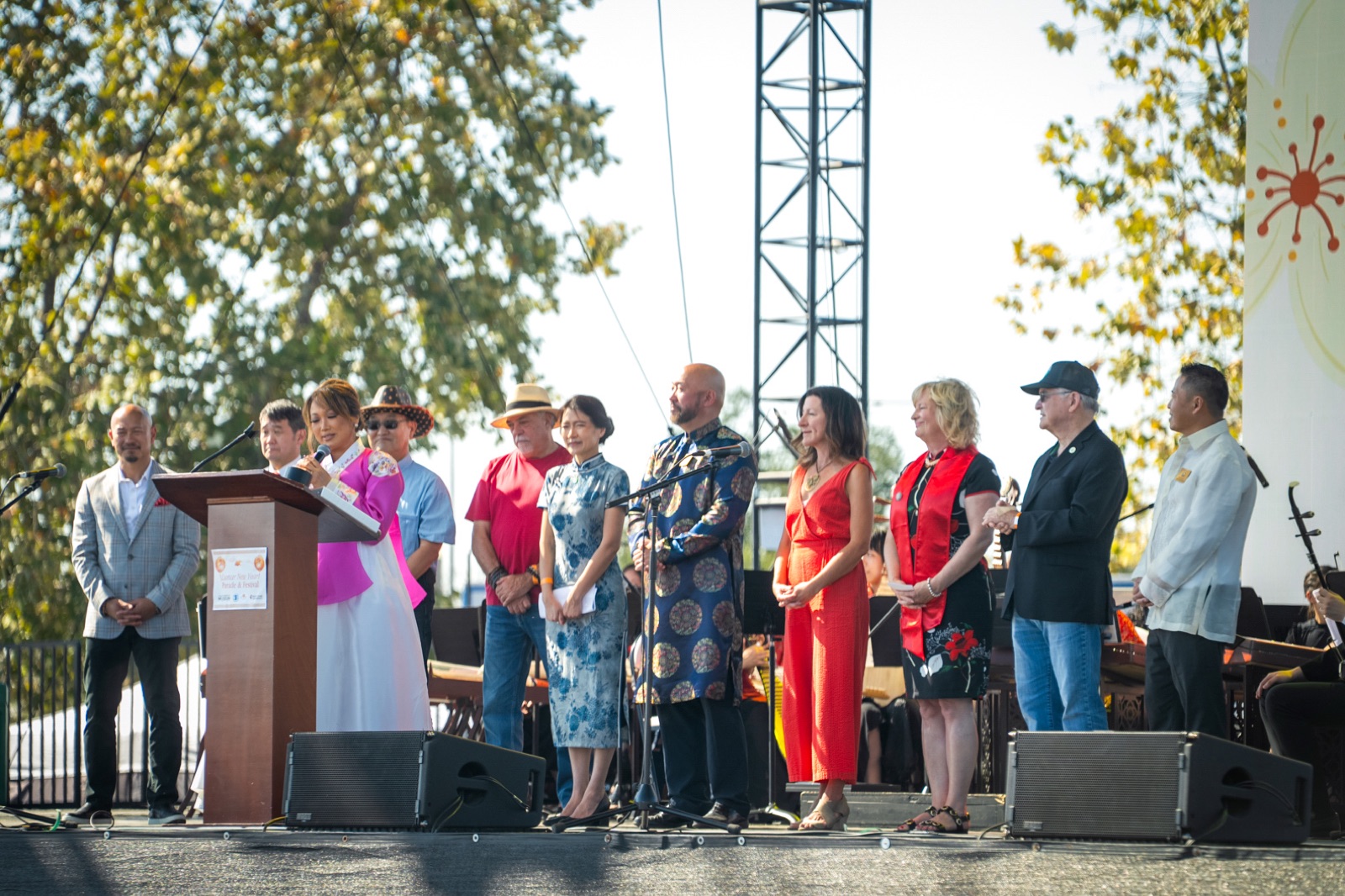 Community leaders at the Lunar New Year opening ceremony